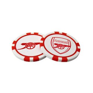 Arsenal FC Football Club Official Poker Chip Golf Ball Markers
