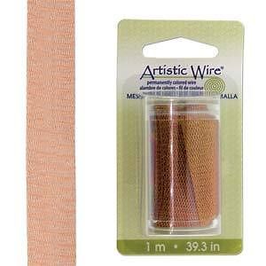 ARTISTIC WIRE MESH 10mm WIDE / 1 METER LENGTH COPPER COLOR