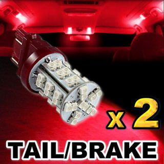 Brilliant Red 42 SMD LED Tail Brake / Stop Lights 3157 3156 #E42