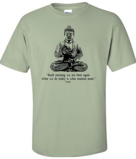 BUDDA SPIRITUAL INSPIRATIONAL YOGA MEDITATION MASSAGE ASIAN SS T SHIRT