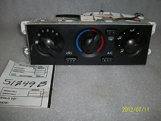 Nissan Xterra/Frontie r XE AC/Heater Control 2002 Only (Fits Nissan)