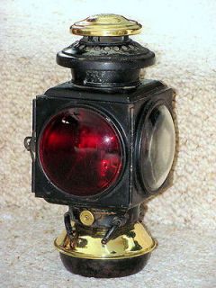 Detroit 1908 Brass Auto Automobile Car Carriage Oil Lantern Lamp