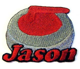 Iron on Curling Stone Patch With Name Personalized Free