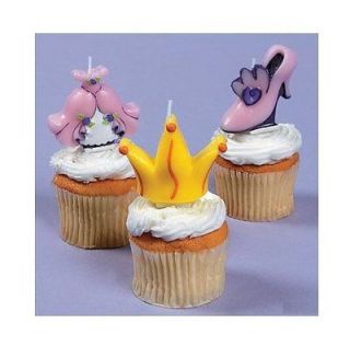 Pink Princess Shaped Cake Topper Birthday Candles party decorations
