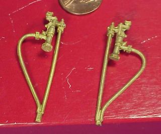 46 O SCALE BRASS PARTS: STEAM LOCO INJECTORS W PIPING
