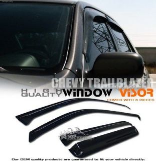 Sun/Rain Guard Smoke Vent Shade Window Visors 02 09 Chevy Trailblazer