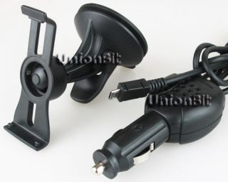 Car Charger+Suction Cup Mount Holder for Garmin nuvi GPS 3790T/3790LMT