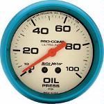 Auto Meter Ultra Nite Oil Pressure Gauge   2 5/8   0 100 PSI
