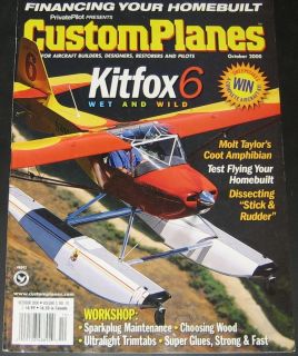 Custom Planes Magazine October 2000 Kitfox 6