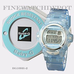 Authentic Baby G Blue Digital Watch BG169R 2CU