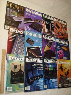 STUDIO RECORDING MAGAZINE Plus 1991 1992 Sound Mixing Music Equipment
