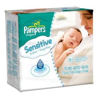 Pampers Sensitive Baby Wipes Refill   192Ct. each~~ 