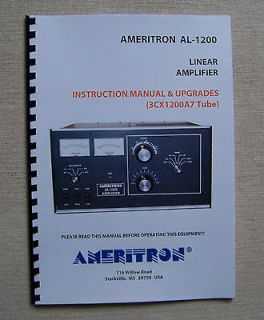 AMERITRON AL 1200 Amplifier Manual & Upgrades