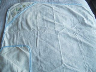 New Boy Baby Blanket by Baby Stuff White 100% Cotton LOOK