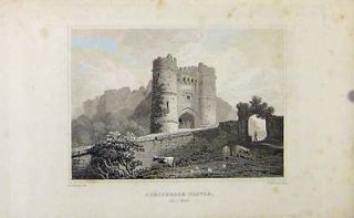 Carisbrook Caslte Isle Wight England C1849 Old Print