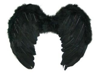 NEWBORN BABY BLACK FEATHER ANGEL WINGS FAIRY COSTUME BIRTHDAY PARTY