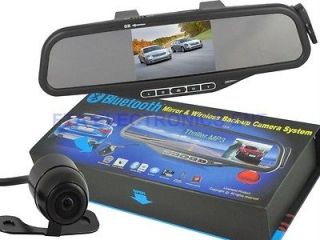 A2DP Rearview Mirror with Color3.5 Display Wireless Backup Camera