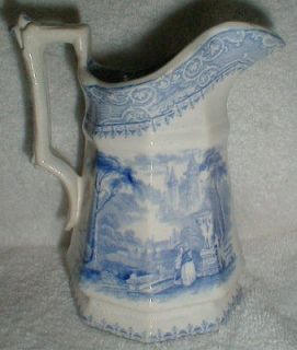 Newly listed Awesome Antique English Blue Transferware Creamer