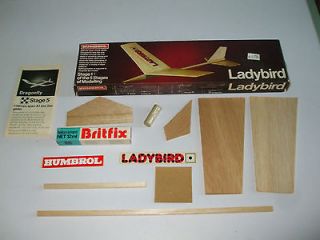 vintage Balsa Wood Humbrol ladybird model kit glider MIB very rare