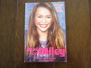 Used Childrens Book, Mad for Miley, Cyrus, Biography, Hannah Montana