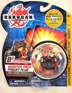 Bakugan B2 Fortress Black Darkus Bakupearl Figure Piece Booster Pack