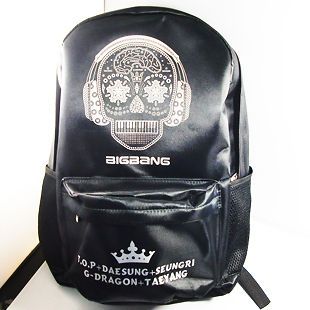 Punk Flora Skull Skeleton Backpack Shoulder School Cool Rock Bag