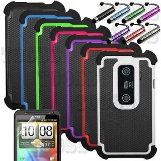Dual Layer Impact Rugged Hybrid Hard Case Cover For HTC EVO V 4G