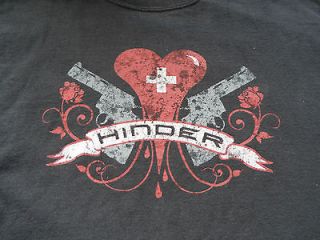 Hinder music concert t shirt MEDIUM Bad Boys Of Rock 2007 Tour