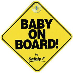 NEW SAFETY 1ST BABY ON BOARD CAR WINDOW SIGN