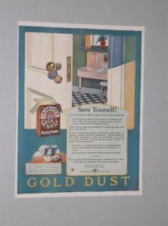 1919 1924 FAIRBANKS GOLD DUST WASHING POWDER ADS GOLD DUST TWINS