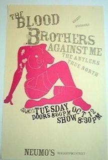 BLOOD BROTHERS Concert Poster Against Me Antlers