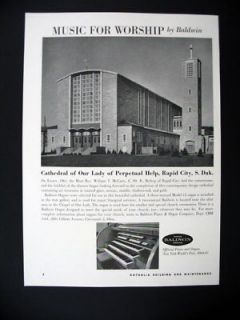 Baldwin Organs Rapid City SD Cathedral Organ 1964 Ad
