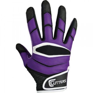 X40 C Tack Revolution Adult Football Receiver Gloves PURPLE SHIPS FREE