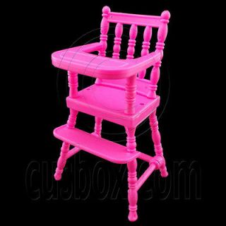 Baby High Chair 1/6 Barbie Kelly Dolls House Dollhouse Furniture