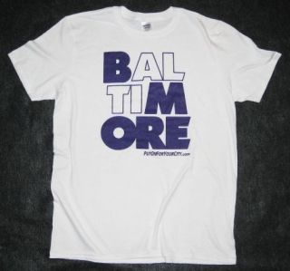 BaltiMORE Tshirt   Put On For Your City   Bmore Charm City Ravens