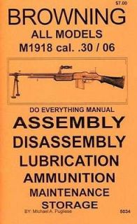 BROWNING BAR M1918 .30/06 DO EVERYTHING MANUAL BOOK NEW