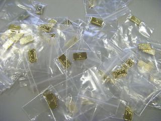 50 x 1 Gram 100 Mills 999 Gold Bars   Wholesale Lot   Resell   RED