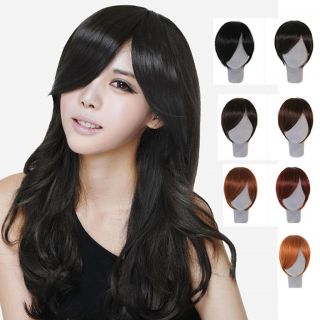 clip in bangs red