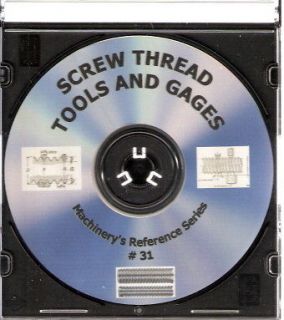 SCREW THREAD TOOLS AND GAGES Book on CD