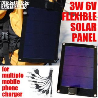 Flexible solar panels Emergency Camping hiking cellphone charger