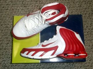 Nike Shox Lethal TB Mens Basketball Shoes NIB White/Red Various Sizes