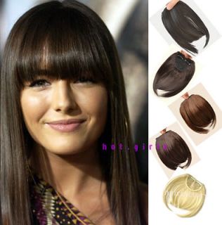 bangs Clip on Front Neat Bang Fringe clip in Hair Extensions Bangs