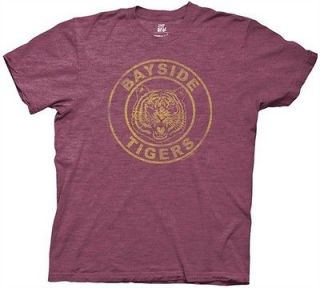 New~Saved By The Bell~ Maroon Bayside Tigers~Adult Shirt~TV Show