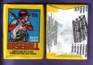 1979 OPC Baseball Wax Pack Fresh from Original Box
