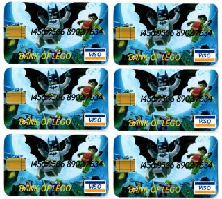 Lego Batman Credit Cards Party Bag Fillers X6