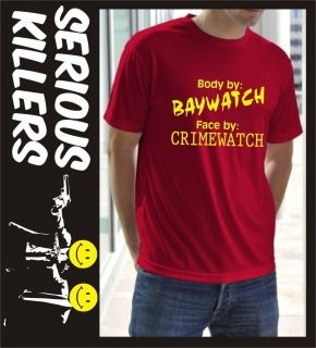 Body by Baywatch mens T shirt, funny design, original gift idea for a