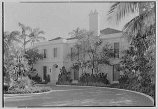 Davis,residenc e in Palm Beach,Florida. North facade (entrance