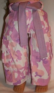 American Girl Battat 18 Doll Clothes Pink Camo Camouflage Cargo Pants