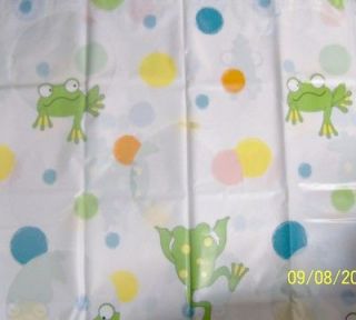 Shower Curtain PEEKING FROGS Novelty Kids Bath Frog Peva Vinyl FREE