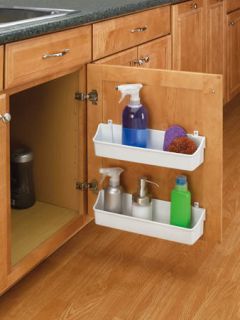 Door Storage Shelf set for Kitchen+Bath Cabinet storage